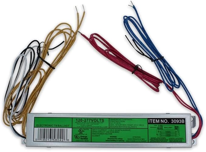 Technical Precision Replacement for Keystone Technologies Ballast KTEB-432RIS-1-TP Operates on F17T8, F25T8, F32T8, F32T8ES, F40T8 - Sound Rated A - 1 Pack