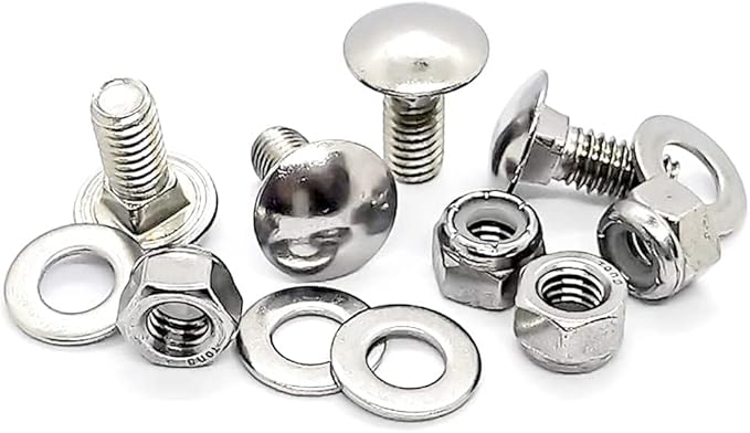 (4/Pack) 784-5581A 784-5581 Snow blowers Carriage Bolts Kits Fits MTD Cub Cadet Shave Plate Scraper Bar (5/16-18) 5/8"