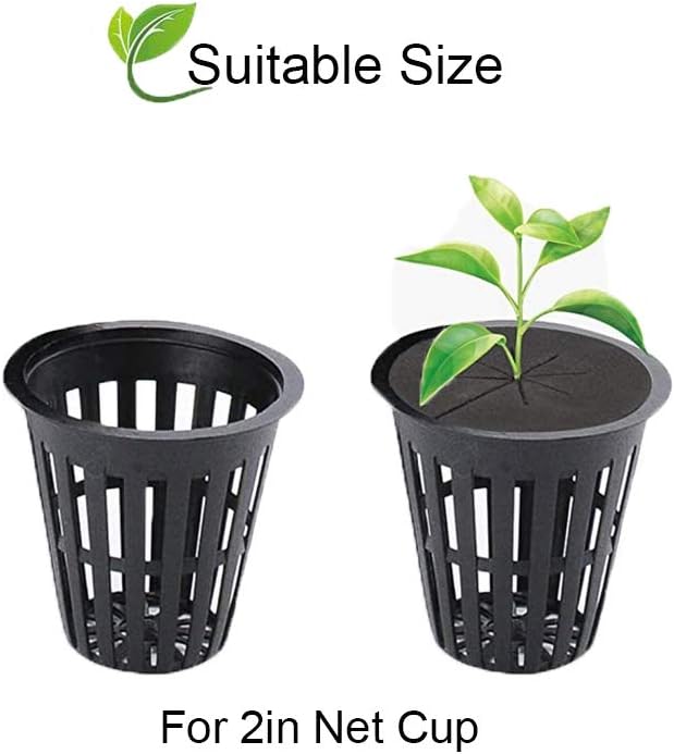 SUCOHANS 100 Pack Cloning Collars Inserts Premium Grade Foam, Cloner Collars, Better Than Neoprene for Hydroponics Plant Germination in DIY Cloner & Clone Machines, Fits 2 Inch Net Cups (Black)