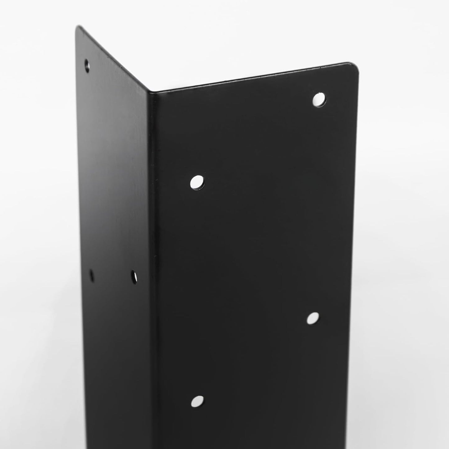 12 Pcs Raised Garden Bed Corner Brackets for 12''-24'' Flower Vegetable Furniture Planter Wood Garden Bed Box, 11 x 3 x 3 Black Metal Corner Brackets Decorative with Screws