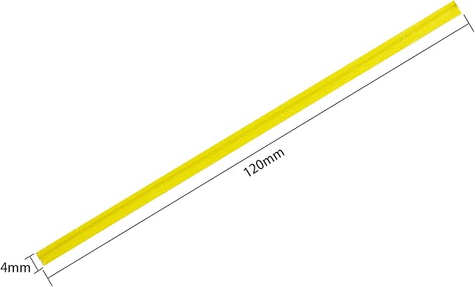 500 Pcs 5" Yellow Paper Twist Ties, for Party Cello Candy Bread Coffee Bags Cake Pops