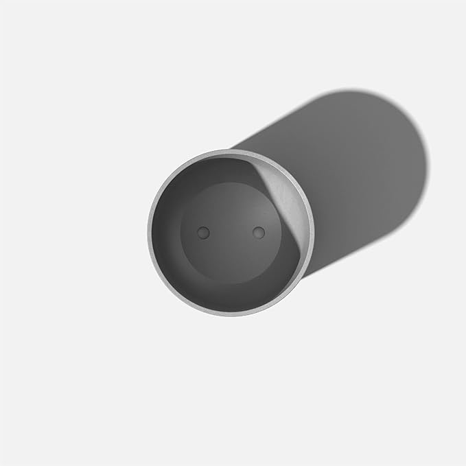 Veradek Mason Series Lima Planter - Round Planter for Indoor or Outdoor Porch/Garden | Made from Plastic-Stone Composite with Drainage Holes | Modern Décor for Succulents, Flowers, Small Plants