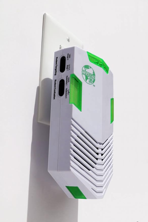 CLEANRTH CR008 Advanced Ultrasonic Rodent Repelling System - Powerful Indoor & Outdoor Rodent Repellent