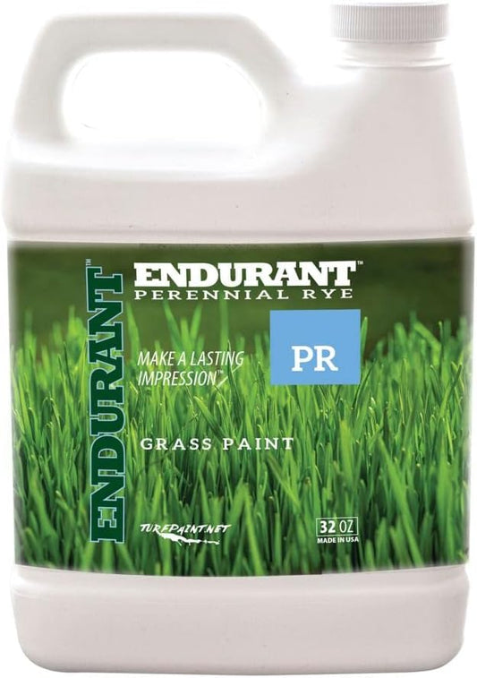 Endurant Turf Colorants - Perennial Rye Spray On Green Grass Paint For Lawns - Revives Dry, Patchy Yards - Light Grass Hue - Easy To Use, Concentrated Turf Grass Dye - Covers Approx 1,000 Sq Ft - 32Oz