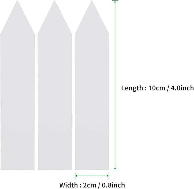 Kensizer 1000 Pcs 4 Inches Plastic Waterproof Plant Labels with a Gel Pen, Nursery Garden Stake Tags, Marker Labels Sticks for Potted Plants