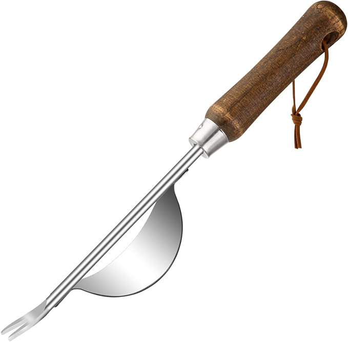 Garden Crevice Weeding Tool Wood Handle Driveway & Sidewalks