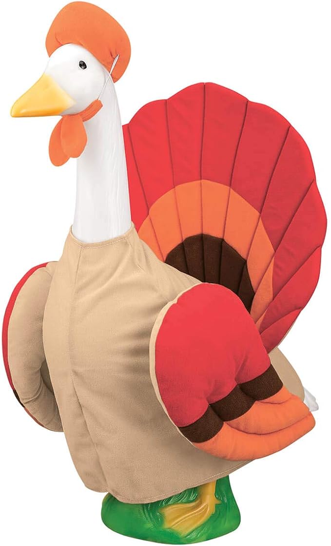 Gaggleville Turkey Goose Outfit, Fits Large 23" H Statue, by Fox Valley Traders