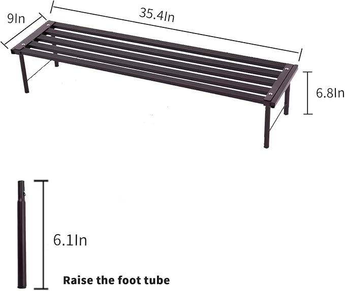 Metal Plant Stand, Rust-proof Aluminum Flower Pot Stand, Plants Display Stands Decoration Racks for Living Room Balconies and Gardens (90 Ebony)