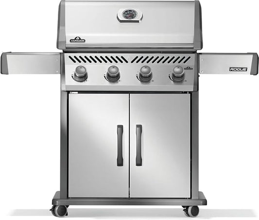Napoleon Rogue 525 Natural Gas Grill, Stainless Steel, Durable 4-Burner Gas Grill