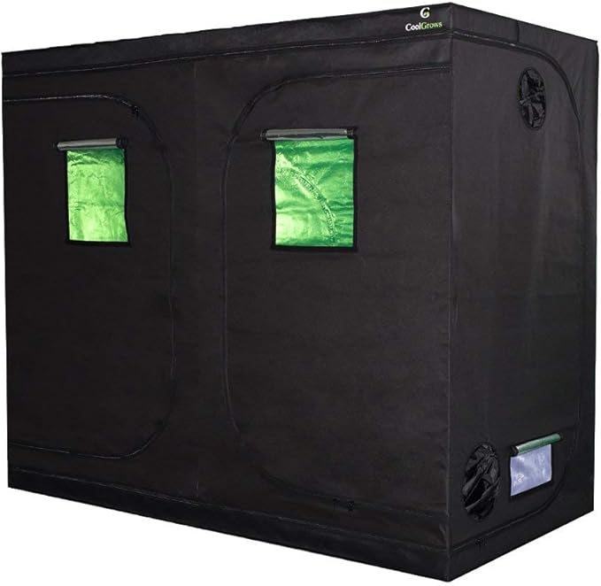 Grow Tent, 8x4 Feet Mylar Grow Tent with Obeservation Window and Floor Tray for Indoor Plant Growing (96"x48"x80")