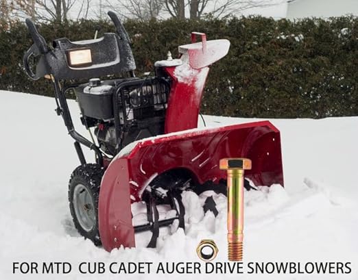 710-0891 Shear Pin & Nut 5/16" th for MTD Cub Cadet Auger Drive Snowblowers 8628 (Pack of 5)