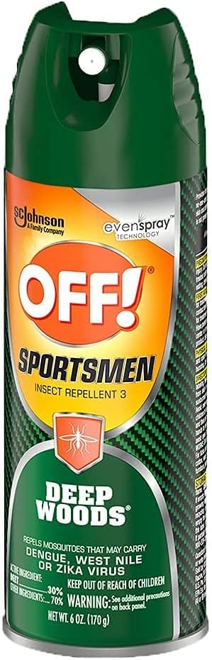 Off! Deep Woods Sportsman Insect Spray 6 Ounce (Pack of 4)