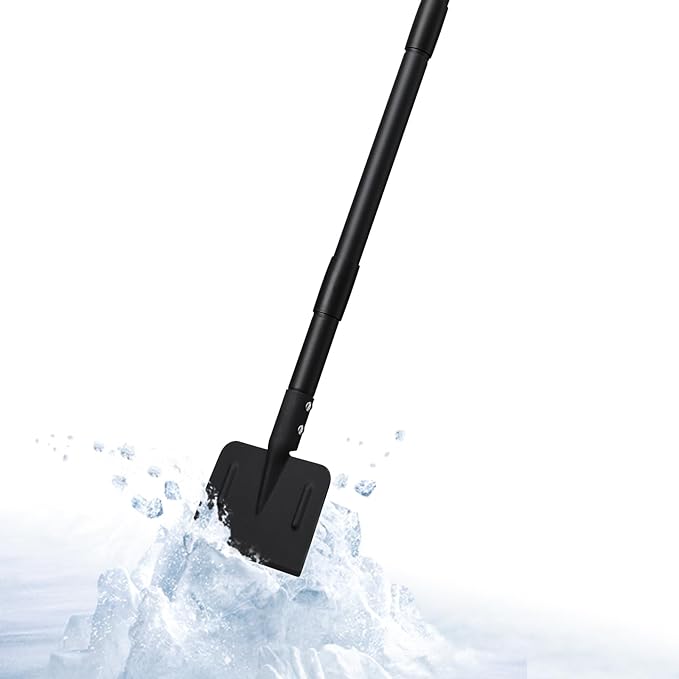 Ice Chopper, 67 Inch Tall & 1-1/4 Inch Diameter Heavy Duty Stainless Steel Ice Scraper for Driveway Garages Yards Outdoor Stairs