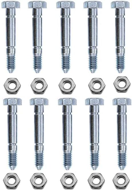 for 53200500 Snow Blower Shear Bolt 10 Pack Replaces 510016