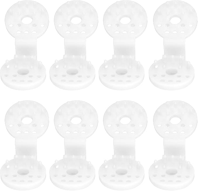 100pcs Shade Cloth Plastic Clips Heavy Duty Lock Grip, Bird Proof Shade Cloth Sunshade Clips for Outdoor Garden Greenhouse (White)