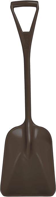 SPARTA 41076EC01 Plastic Sanitary Shovel, Food Safe Plastic Shovel For Commerical Kitchens, 11 Inches, Brown, (Pack of 3)
