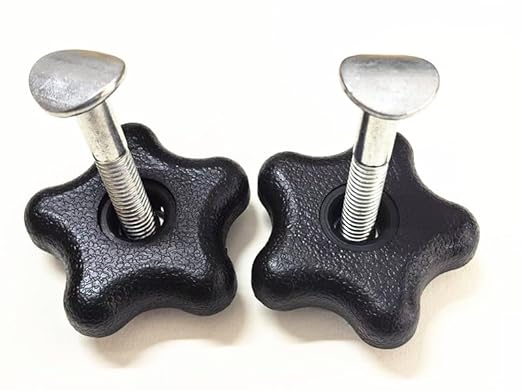 117-5976 Handle Knob and Screw Bolt Kit, Compatible with Toro Lawn Mowers/Snow Blowers Repair Part 92-2260 & 106-4161, for Most Models Toro Recycler Lawn Mower Deck Parts (2 Sets)