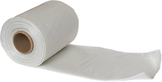 RESILIA Clear Greenhouse Sheeting - UV-Protected, Heavy-Duty Gauge Outdoor Polyethylene Cover for Weatherproofing Greenhouses, Garden, Plants, 12-Foot by 28-Foot Roll, 6-Mil Thick, Made in The USA