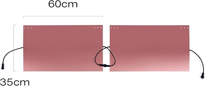 H&G lifestyles Roof Heat Metal Panel for Ice Dams Snow Melting Heat Mats for Roof and Gutters Solar Panel Heated Roof De-Icing Kit Self-Regulating Heated Roof System (14“W x 16'L)