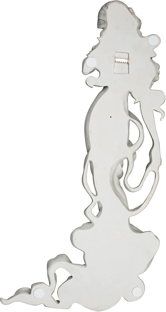 Design Toscano Flora Divine Patroness of Springtime Indoor/Outdoor Wall Frieze Sculpture, 31 inches tall, Cast Stone Resin, Antique Stone Finish