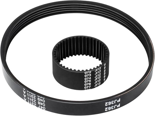 Electric Snow Shovel Drive Belt for Earthwise Snow Blower SN70016 SN74014, Snow Remover Belt Kit Includes Auger Drive Belt & Motor Toothed Belt Snow Blower Replacement Parts