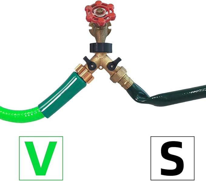 Lead-in Short Garden hose 5/8Inch×6Foot, Reel Guide, Water Connector, Inlet Hose, Outdoor Suitable for Lawn Hose.(6ft)