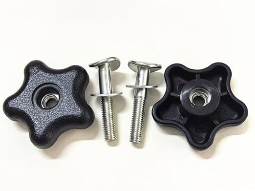 117-5976 Handle Knob and Screw Bolt Kit, Compatible with Toro Lawn Mowers/Snow Blowers Repair Part 92-2260 & 106-4161, for Most Models Toro Recycler Lawn Mower Deck Parts (2 Sets)