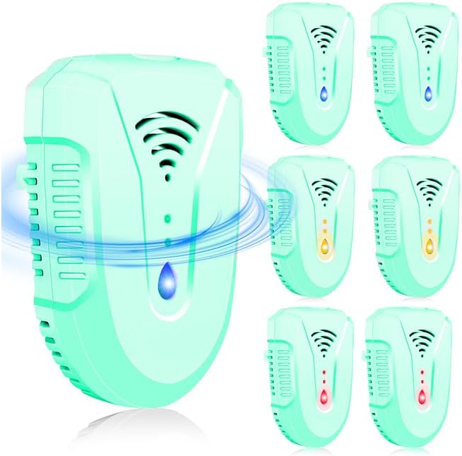 2025 Upgraded Ultrasonic Pest Repeller 7 Pack, Mouse Repellent Indoor Ultrasonic Plug in, Pest Control for Bugs Roaches Insects Mice Spiders Flies Cockroach Rodent Rat