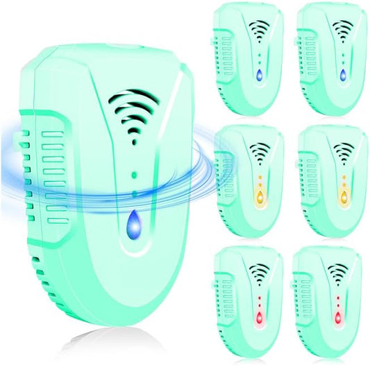 2025 Upgraded Ultrasonic Pest Repeller 7 Pack, Mouse Repellent Indoor Ultrasonic Plug in, Pest Control for Bugs Roaches Insects Mice Spiders Flies Cockroach Rodent Rat