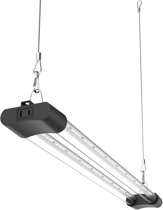 LED Grow Light Full Spectrum Light Linkable 5000K Daylight + 660nm Red Indoor Plant Lighting Fixture (2 FT)