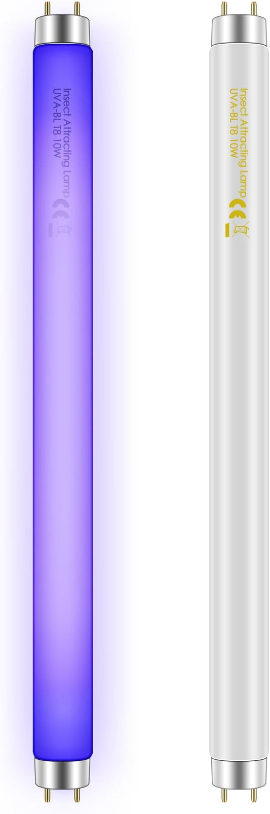 Qualirey 2 Pack Bug Zapper Replacement Light Bulbs 10W for 20W Indoor Bug Zapper, BL T8 F10W 13Inch Light Tube Compatible with Aspectek, Liba, Micnaron, Lulu Home and Other 20W Mosquito Lamp