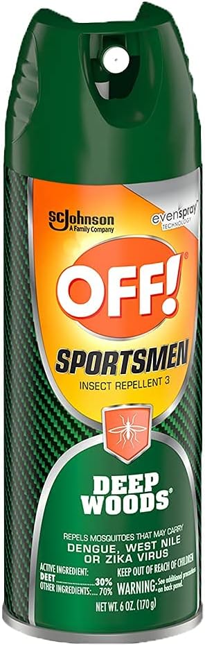 Off! Deep Woods Sportsman Insect Spray 6 Ounce (Pack of 8)