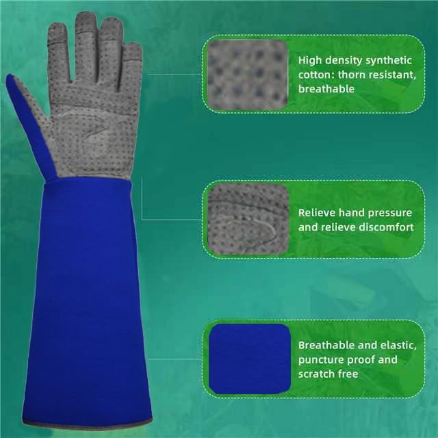 3-in-1 Gloves for Gardening, Farming & Cleaning, Stab-Proof, Anti-Slip, Wear-Resistant, Comfort, Breathable, Durable