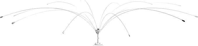 Bird B Gone - Bird Spider 360 Repellent - Deters Seagulls and Other Birds from Landing - Durable Weatherproof Design - for Boats, Docks, Roofs, Etc - Easy Installation - with PVC Base - 6ft