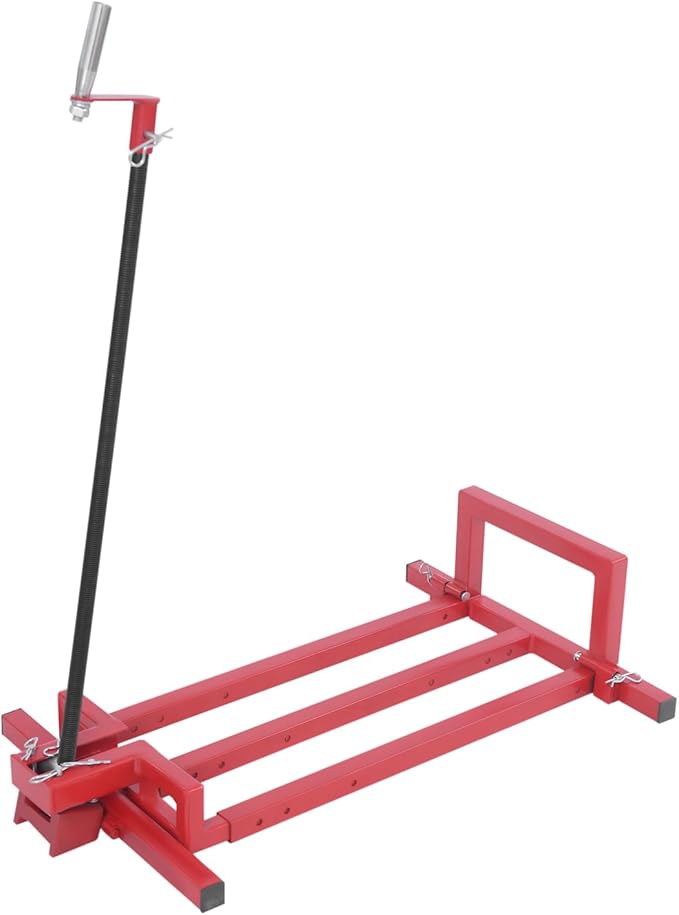 Lawn Mower Lift, 880Lbs Lawn Mower Lift Carbon Steel Lift Jack Freestanding Lawnmower Lift Tool Adjustable Lawnmower Lifts w/o Wheel for Garden Tractors All-Terrain Maintenance and Repair