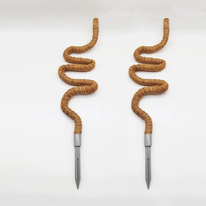 2 Pack 27.56'' Bendable Moss Pole Monstera Plant Support for Climbing Indoor Plants - Stakes for Potted Climbers - Tall Sticks Indoor Trellis for Houseplants - Accessories for Monstera Pot