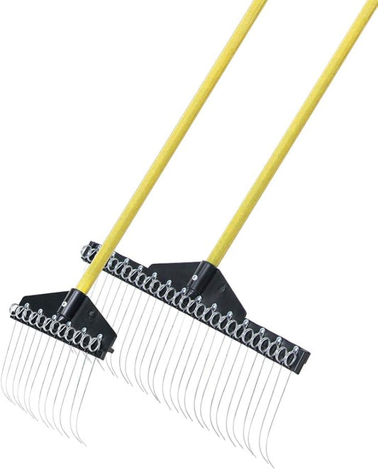 Standard Golf Garden Landscape Rake – 9” & 21" Head Garden Debris Rakes Combo | Elevate Your Outdoor Spaces with Precision and Efficiency | Ideal for Lawn and Garden Maintenance