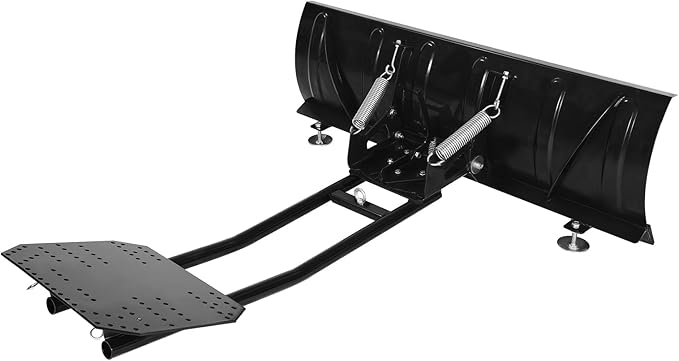 VEVOR Snow Plow Kit, 48in Universal Snow Plow Attachment, Height & Left-Right Adjustable, Quick to Detach, Steel ATV Scrape Blade, 3 Mount Options, Efficient Snows Clearing, for Most ATVs & UTVs