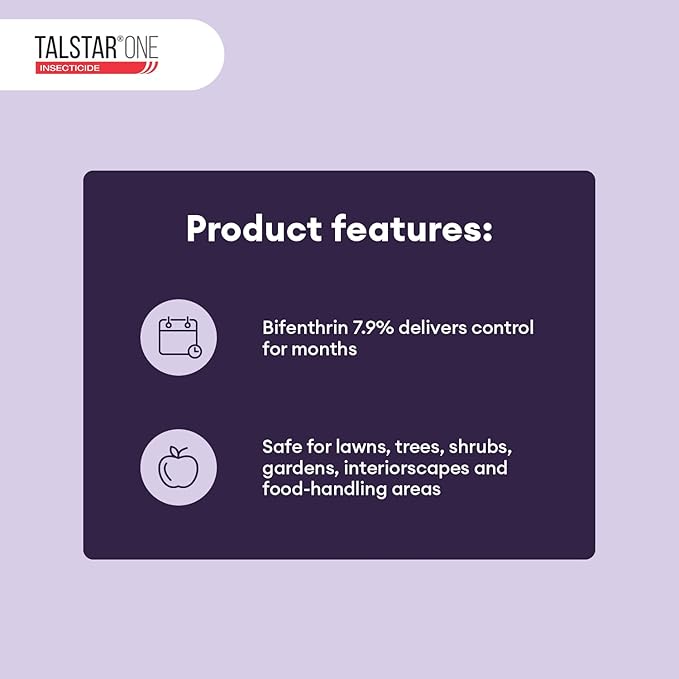Talstar One (Bifenthrin 7.9%), Water-Based – Controls 75+ Indoor & Outdoor Pests, EPA-Approved, Yields 32–320 Gal