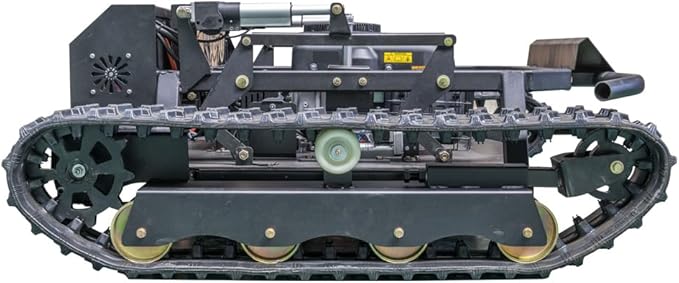 Lawn Mower, Remote Control Lawn Mower, Small Crawler Oil-Electric Hybrid Four-Wheel Drive Lawn Mowing and Weed Whacker, All Terrain Grass Cutter Yard Mower, 65° Climbing (SKD-608-90)