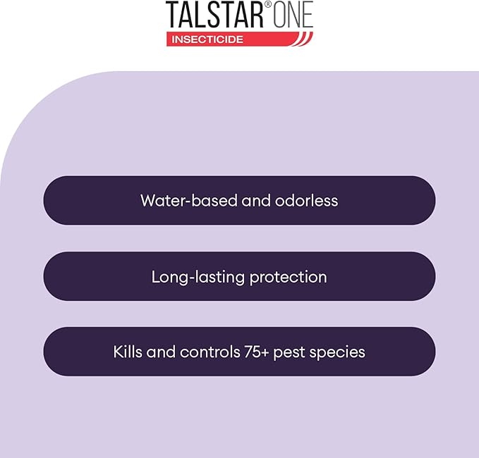 Talstar One (Bifenthrin 7.9%), Water-Based – Controls 75+ Indoor & Outdoor Pests, EPA-Approved, Yields 32–320 Gal