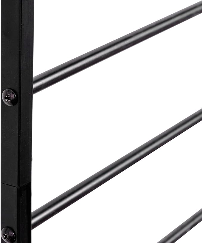 MyGift 4 Ft Tall Trellis, Black Metal Wall Mounted Garden Trellis for Climbing Plants Outdoor/Indoor, Large Wall Support Frame for Hanging Planters (2, Black)