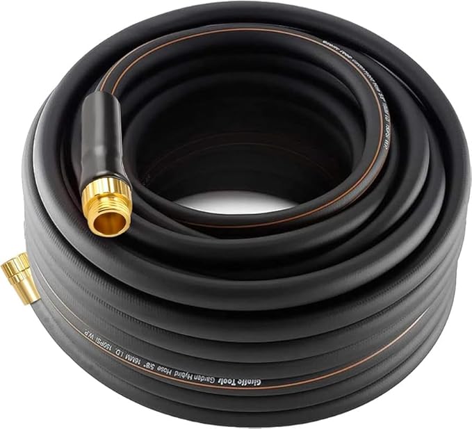 Giraffe Tools Garden Hose 75ft x 5/8", Water Hose Heavy Duty, Lightweight, Flexible Hybrid Hose with Swivel Handle, Male to Female Fittings