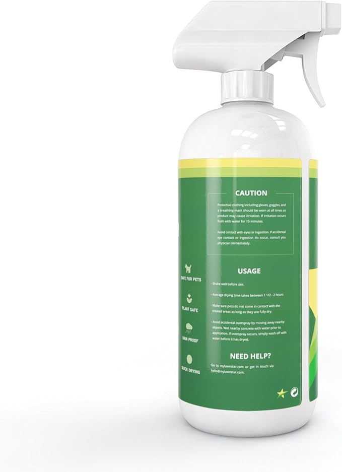 Dog Spot Repair Grass Paint, Pre-Mixed & Ready to Spray - Covers Brown Burn Patches on Lawn (32 fl oz)