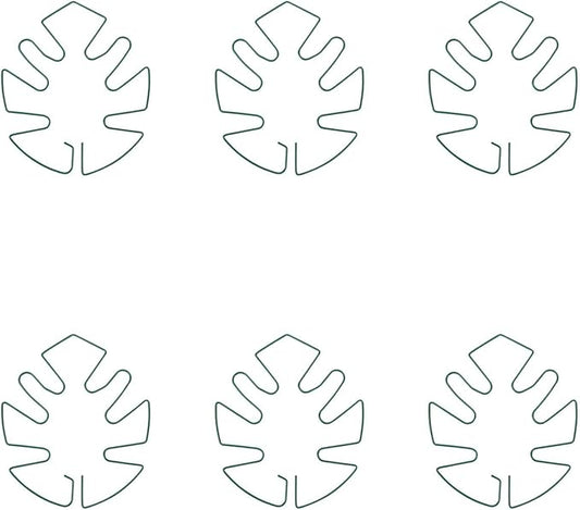 ZYAMY 6PCS Plant Hook Stem Fixing Bracket Turtle Shell Bamboo Clip Potted Plant Stem Straightening Support Green Plant Anti Fall Support Iron Bending Buckle Leaf Styling Green Used for Gardening