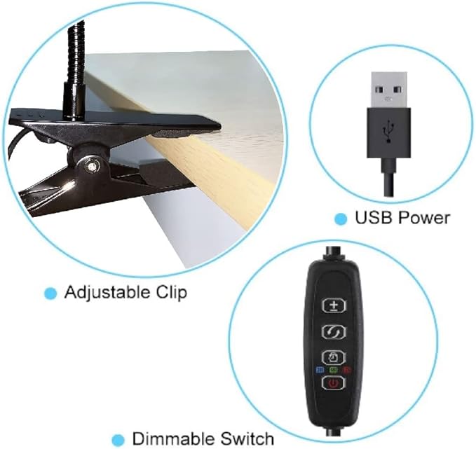 LED Plant Grow Lights for Indoor Plants 40 LED Full Spectrum Dual Head Plant Lights, 3 Switch Modes, 3,9,12H Timer, 9 Dimmable Brightness Growth Lamp for Indoor Succulent, Vegetables