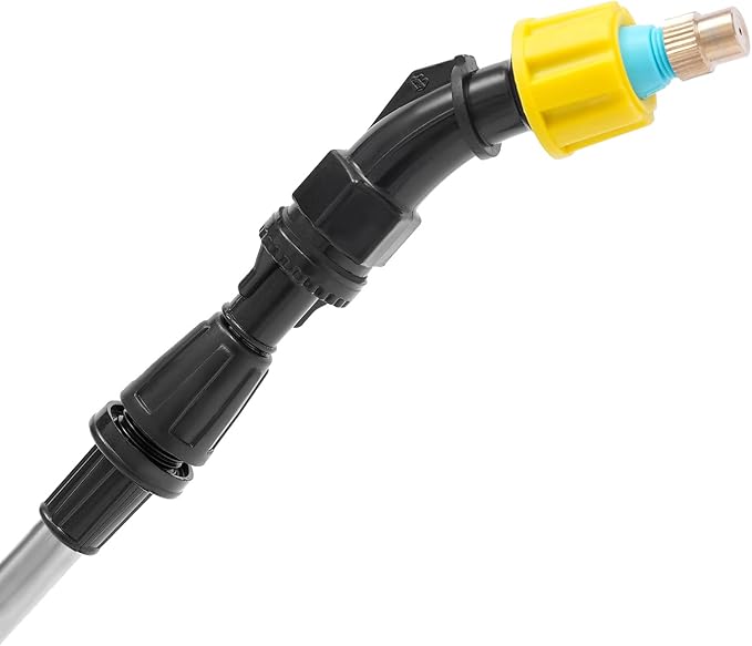 YIYIBYUS Battery Powered Sprayer 1.35 Gallon/5L Powerful Electric Sprayer with 3 Mist Nozzles and Adjustable Shoulder Strap Portable Electric Garden Sprayer for Lawn,Garden,Cleaning (Blue)