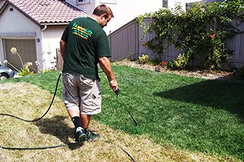 LawnLift 1-gallon ready to use grass paint, shake and spray pro with electric sprayer wand. No more messy mixing. Instantly transform your lawn.