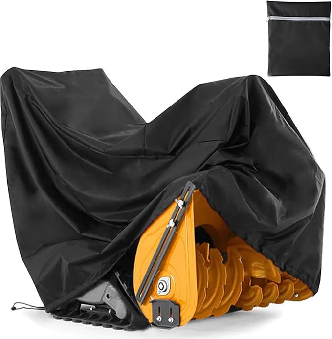 Snow Thrower Cover UCARE Dustproof Waterproof Snow Blower Covers for Most Electric Two-Stage Snow Throwers (L: 60.24x33.07x45.28in/ 153x84x115cm)