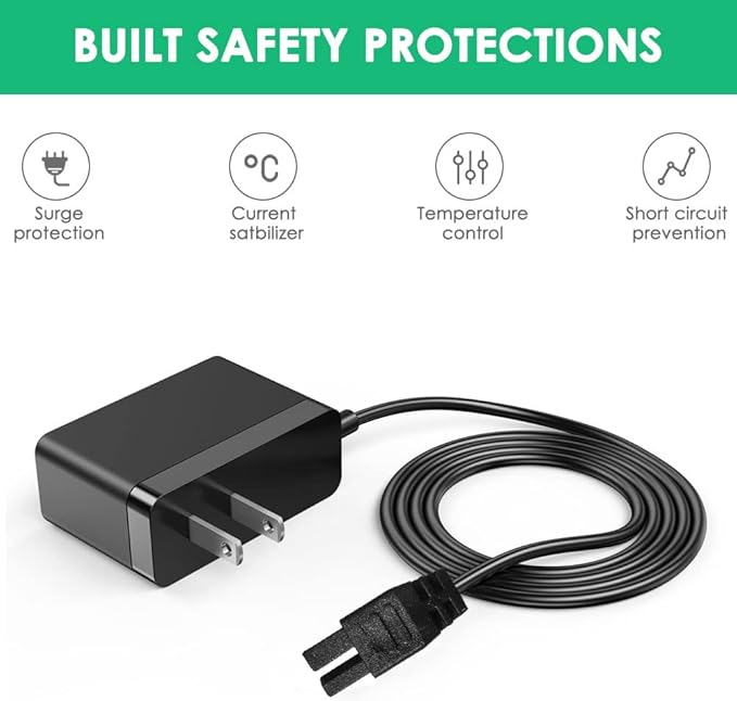 Mrgru Replacement Charger for HJ604C-CHRG Compatible with Sun Joe Electric Lawn Grass Mower HJ604C HJ605CC Power Adapter Supply